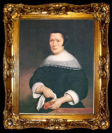 framed  Nicolas Maes Portrait of a woman, ta009-2